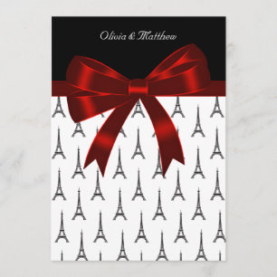 Eiffeltoren bruiloft kaart