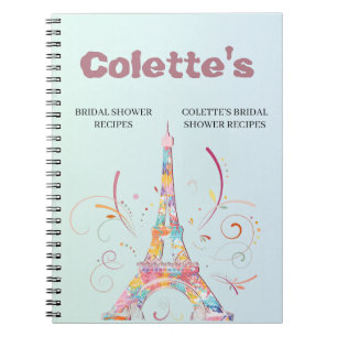 Eiffeltoren bruiloft recept notitieboek