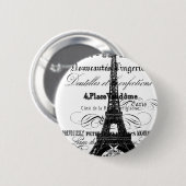 Eiffeltoren Button (Voorkant /achterkant)