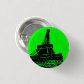 Eiffeltoren Button in groen (Voorkant /achterkant)