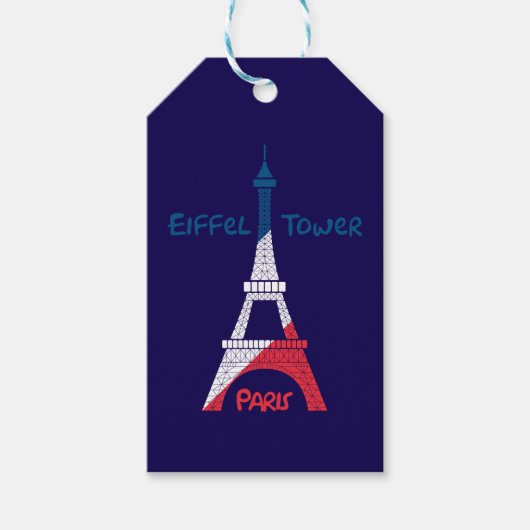 Eiffeltoren Cadeaulabel (Voorkant)