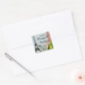 Eiffeltoren cadeaulabel label Shabby chic fork mes (Envelop)
