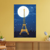 Eiffeltoren Canvas Afdruk (Insitu (Woonkamer))