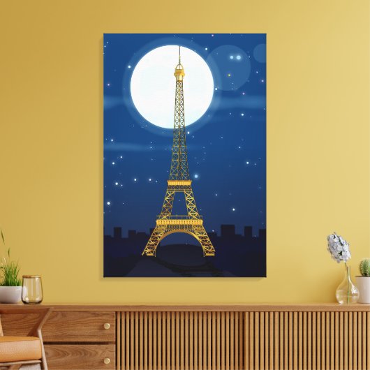 Eiffeltoren Canvas Afdruk (Insitu (Woonkamer))