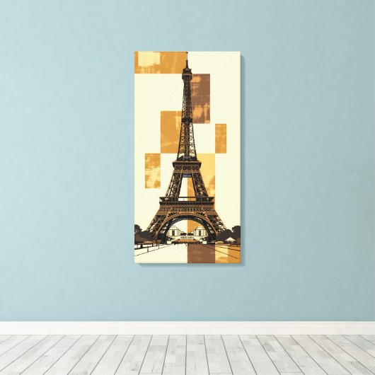 Eiffeltoren Canvas Afdruk (Insitu (Houten vloer))