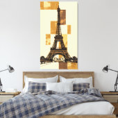 Eiffeltoren Canvas Afdruk (Insitu (Slaapkamer))