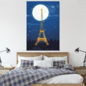 Eiffeltoren Canvas Afdruk (Insitu (Slaapkamer))