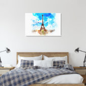 Eiffeltoren Canvas Afdruk (Insitu (Slaapkamer))