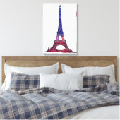 Eiffeltoren Canvas Afdruk (Insitu (Slaapkamer))