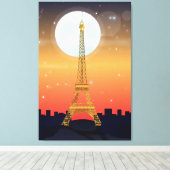 Eiffeltoren Canvas Afdruk (Insitu (Houten vloer))