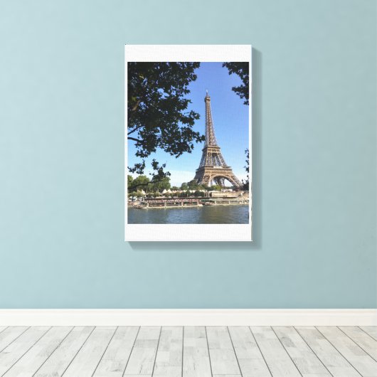 Eiffeltoren Canvas Afdruk (Insitu (Houten vloer))