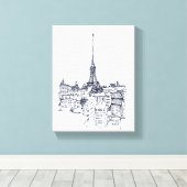 Eiffeltoren Canvas Afdruk (Insitu (Houten vloer))