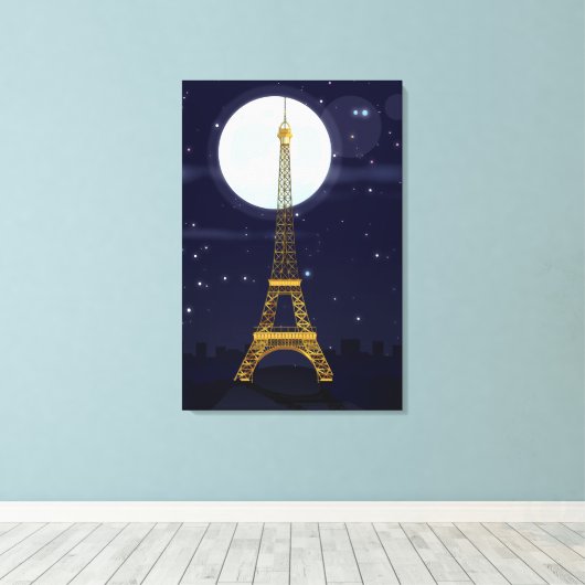Eiffeltoren Canvas Afdruk (Insitu (Houten vloer))