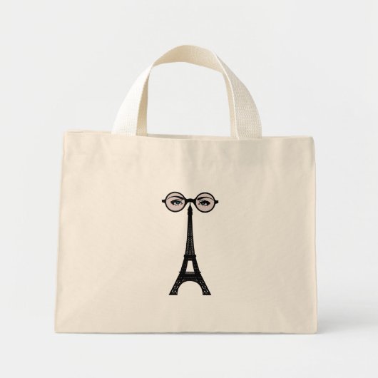 Eiffeltoren Canvas tas (Voorkant)