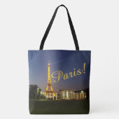 Eiffeltoren Canvas tas (Voorkant)