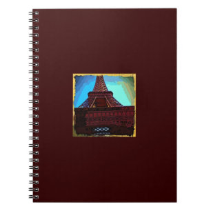 Eiffeltoren Cartoon Notitieboek