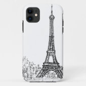 Eiffeltoren Case-Mate iPhone Case (Achterkant)