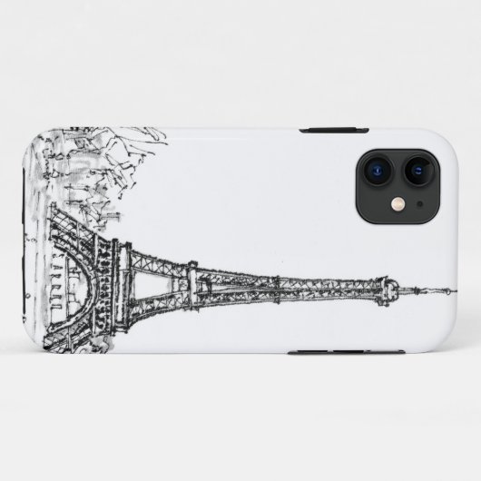 Eiffeltoren Case-Mate iPhone Case (Achterkant (horizontaal))