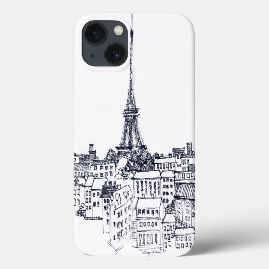 Eiffeltoren Case-Mate iPhone Case (Achterkant)