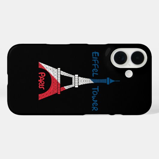 Eiffeltoren Case-Mate iPhone Case (Achterkant (horizontaal))