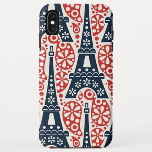 Eiffeltoren Case-Mate Tough Apple iPhone XS Max C Case (Achterkant)