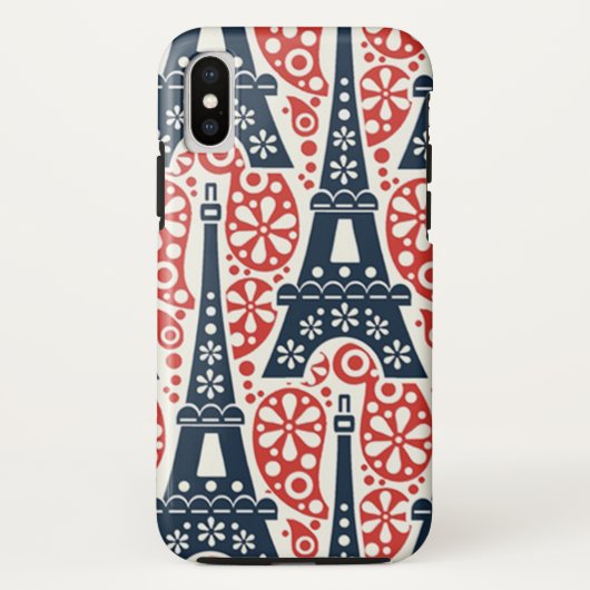 Eiffeltoren Case-Mate Tough iPhone X Hoesje (Achterkant)