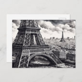 Eiffeltoren charme briefkaart (Voorkant / Achterkant)