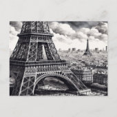 Eiffeltoren charme briefkaart (Voorkant)