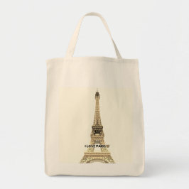 Eiffeltoren Chic Canvas Tas