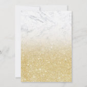 Eiffeltoren chic gold glitter marble Sweet 16 Kaart (Achterkant)
