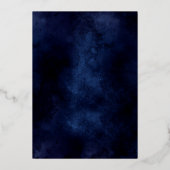 Eiffeltoren chic gold glitter spargel bruiloft folie uitnodiging (Achterkant)