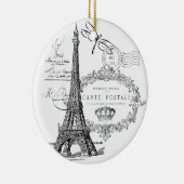 Eiffeltoren collage keramisch ornament (Rechts)