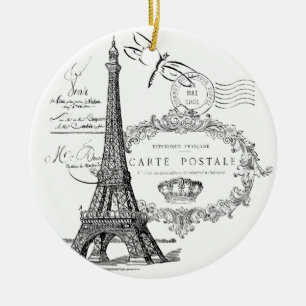 Eiffeltoren collage keramisch ornament