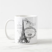 Eiffeltoren collage koffiemok (Links)