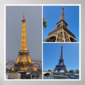 Eiffeltoren Collage Poster (Voorkant)