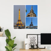 Eiffeltoren Collage Poster (Thuiskantoor)