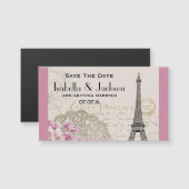 Eiffeltoren Collage Save the Date (Voorkant / Achterkant)