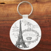 Eiffeltoren collage sleutelhanger (Voorkant)