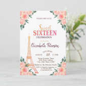 Eiffeltoren Confetti +++++ 9-Flowers, gezoet 16 Kaart (Staand voorkant)