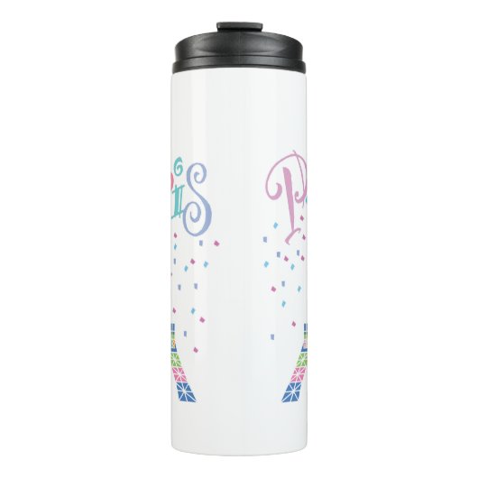 Eiffeltoren Confetti Thermal Tumbler Thermosbeker (Voorkant)