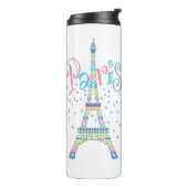 Eiffeltoren Confetti Thermal Tumbler Thermosbeker (Gedraaid links)