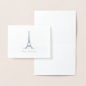 Eiffeltoren dank u folie kaarten (Display)