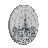 Eiffeltoren Dartbord (Voorkant Links)