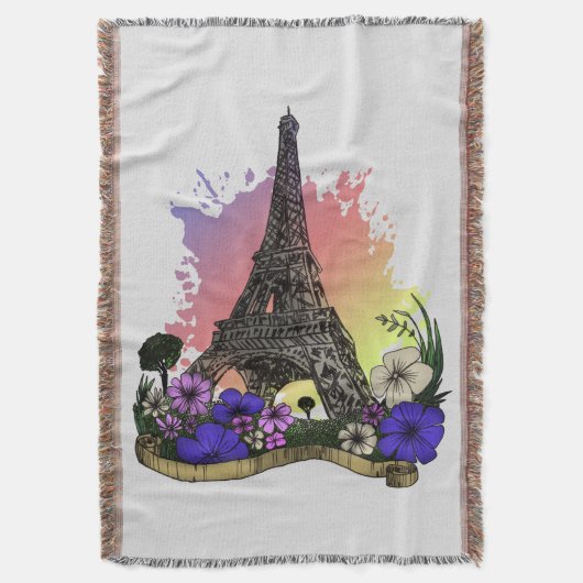 Eiffeltoren Deken (Voorkant Verticaal)