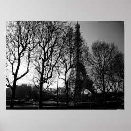 Eiffeltoren door de bomen Poster