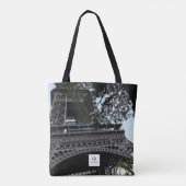 Eiffeltoren door de Canvas tas Trees (Achterkant)