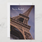 Eiffeltoren Een Franse innerlijke partij nodigt ui Kaart (Voorkant)