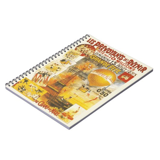  Eiffeltoren en ballon Notitieboek (Linkerzijde)