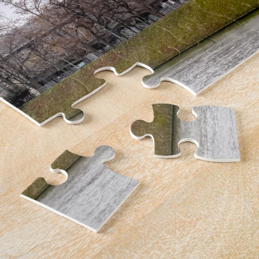 Eiffeltoren en Bir-hakeim-brug op een slechte dag Legpuzzel (Zijkant)