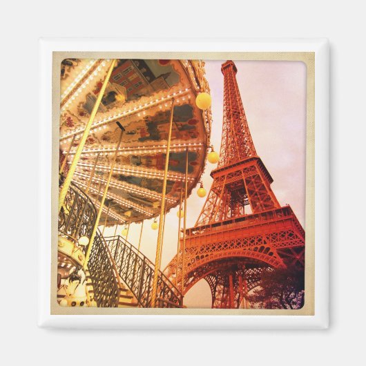 Eiffeltoren en carrousel magneet (Voorkant)